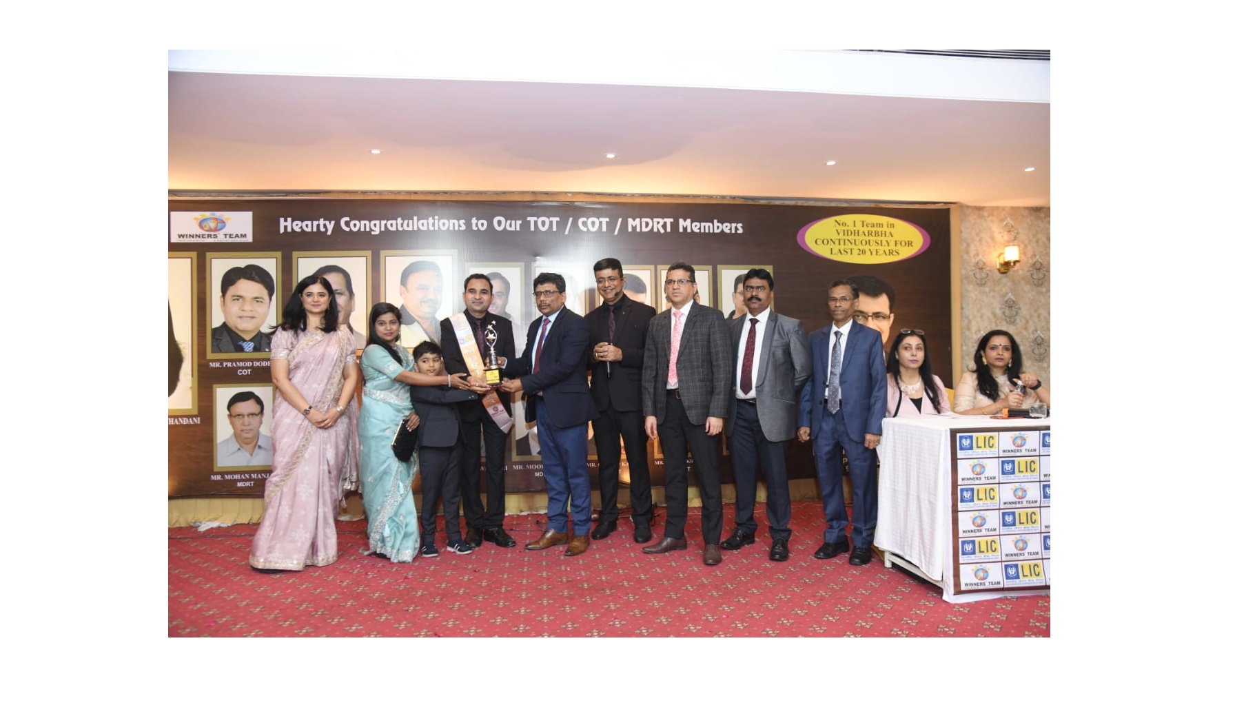 Received Trophy For MDRT