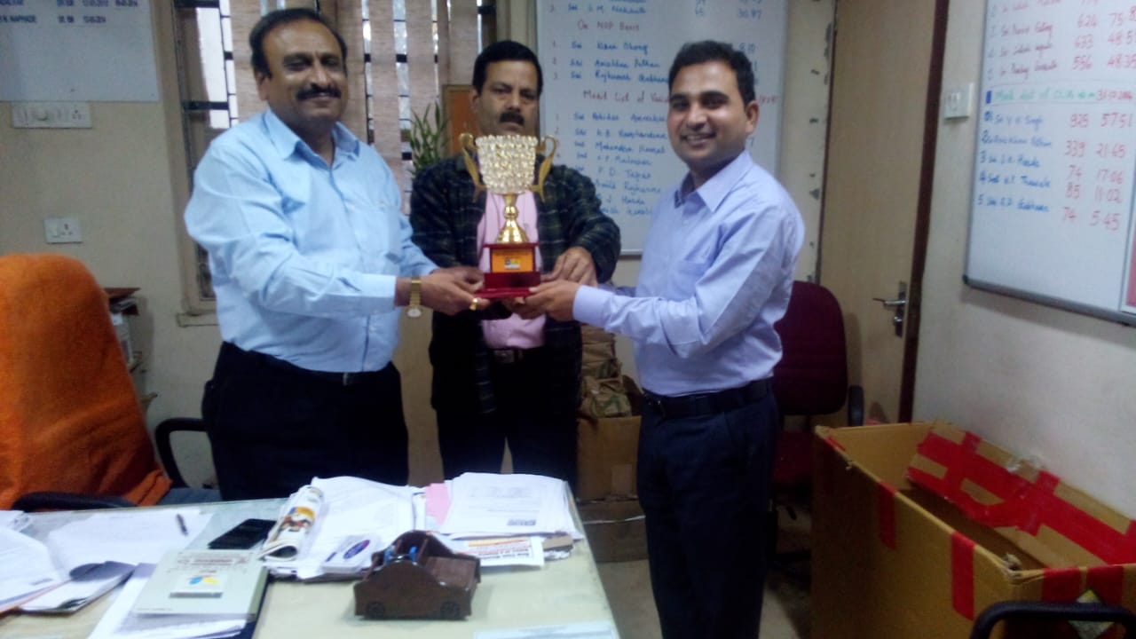 Received Trophy For Champion's Trophy