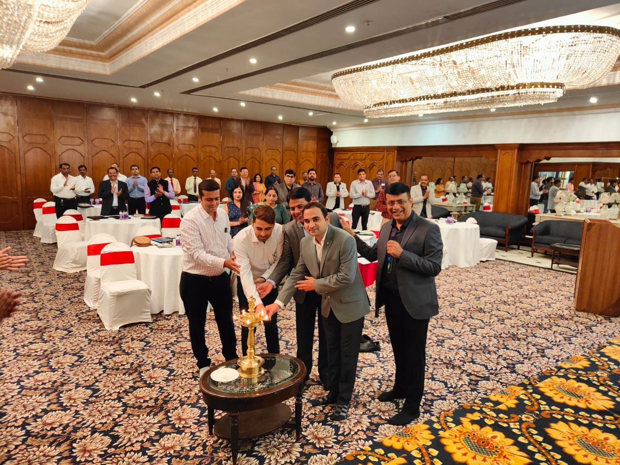 Lighting the lamp in the conference