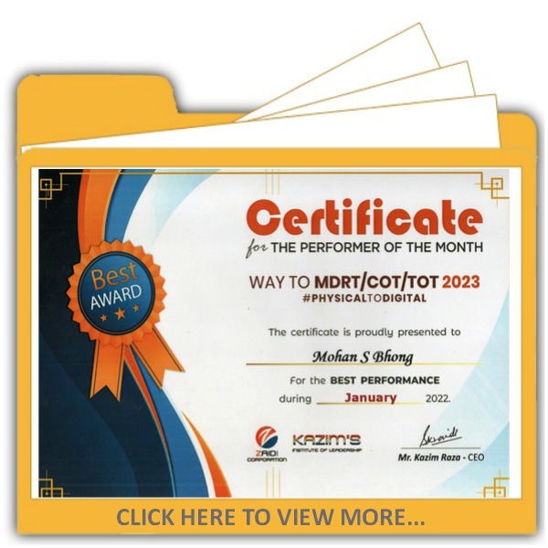 OUR CERTIFICATES
